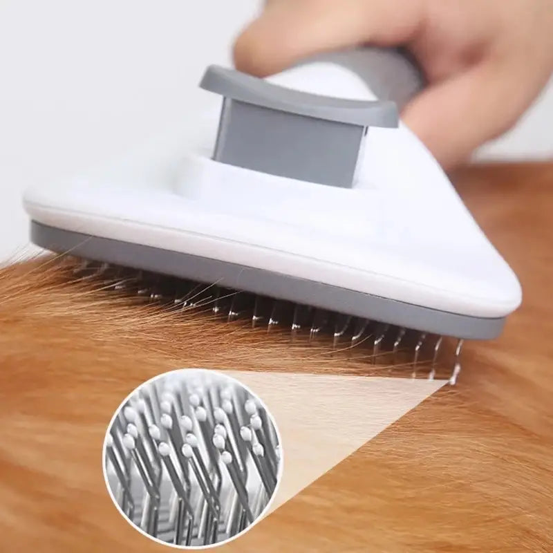 Self Cleaning Slicker Brush Suitable for Pets with Long or Short Hair Pet Supplies - DailySale