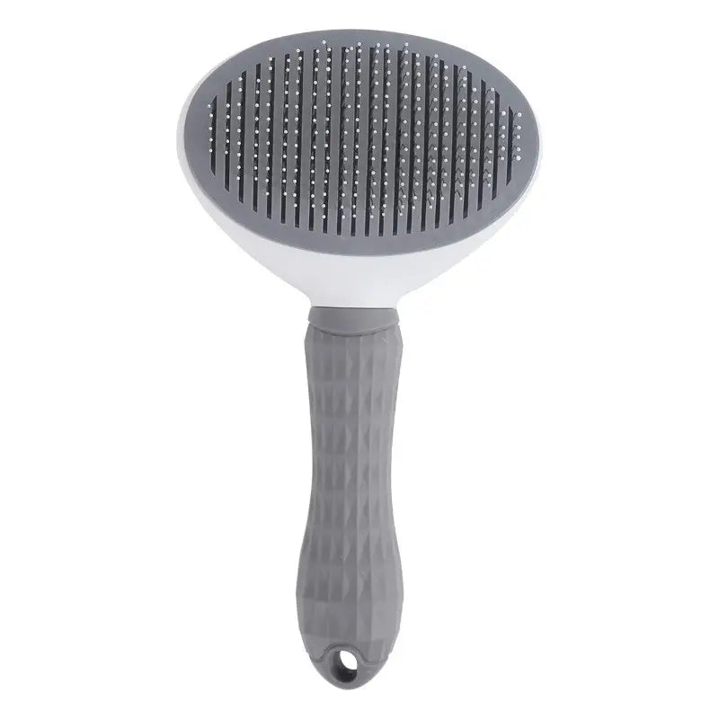Self Cleaning Slicker Brush Suitable for Pets with Long or Short Hair Pet Supplies Gray - DailySale