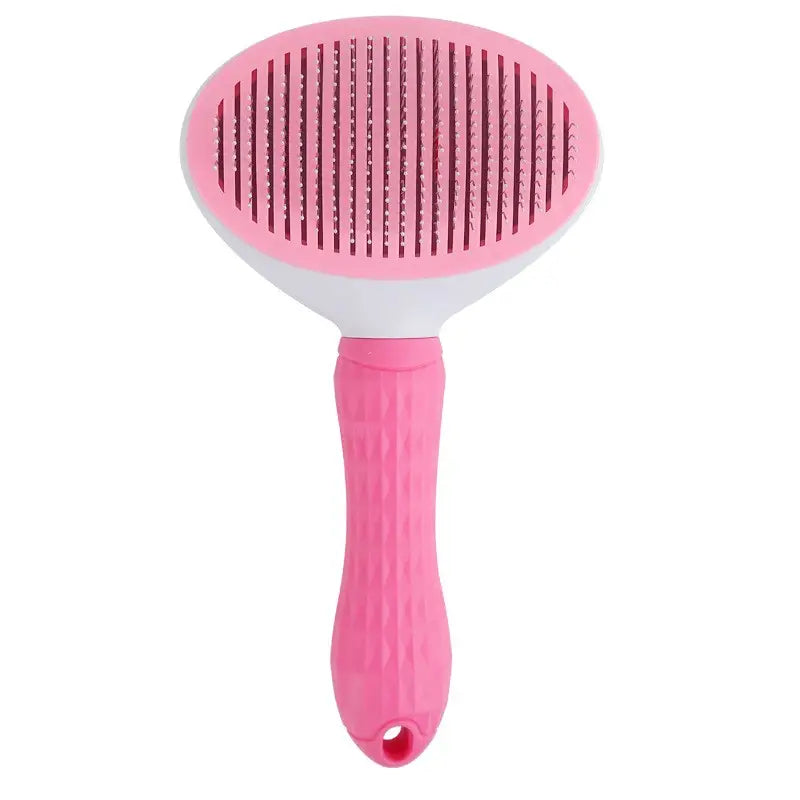 Self Cleaning Slicker Brush Suitable for Pets with Long or Short Hair Pet Supplies Pink - DailySale