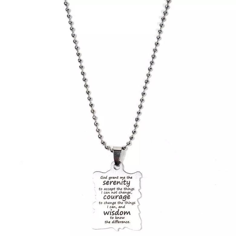 Serenity, Courage, and Wisdom Motivational Necklace Necklaces - DailySale