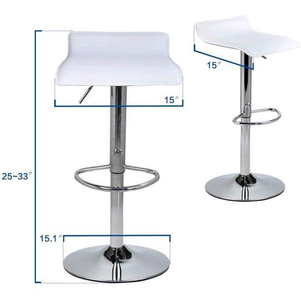 Set of 2: Adjustable Swivel Barstools Furniture & Decor - DailySale