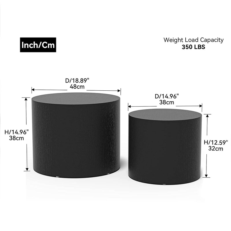 Set of 2: Nesting Coffee Table Furniture & Decor - DailySale