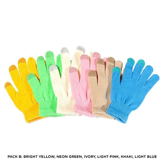 Set of 6: Unisex Touchscreen Ultra-Soft & Comfy Gloves in Assorted Colors Women's Apparel - DailySale