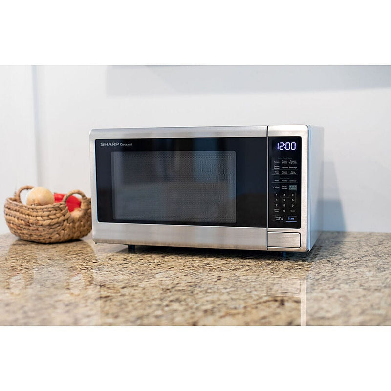Sharp 1.4-Cu. Ft. Countertop Microwave with Alexa-Enabled Controls Kitchen Appliances - DailySale