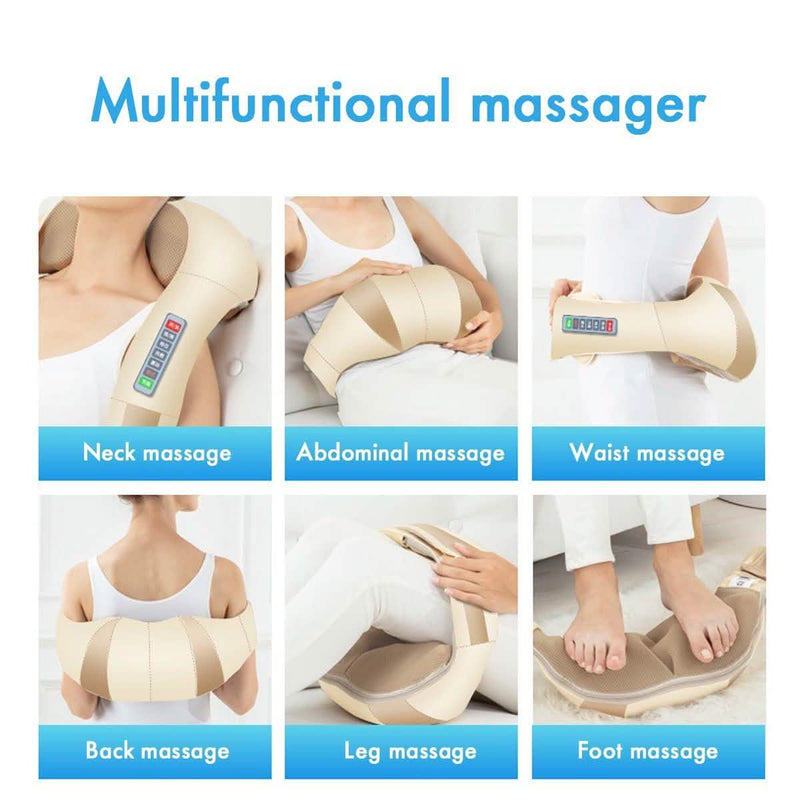 Shiatsu Neck Back Massager Shoulder Massager with Heat Wellness - DailySale
