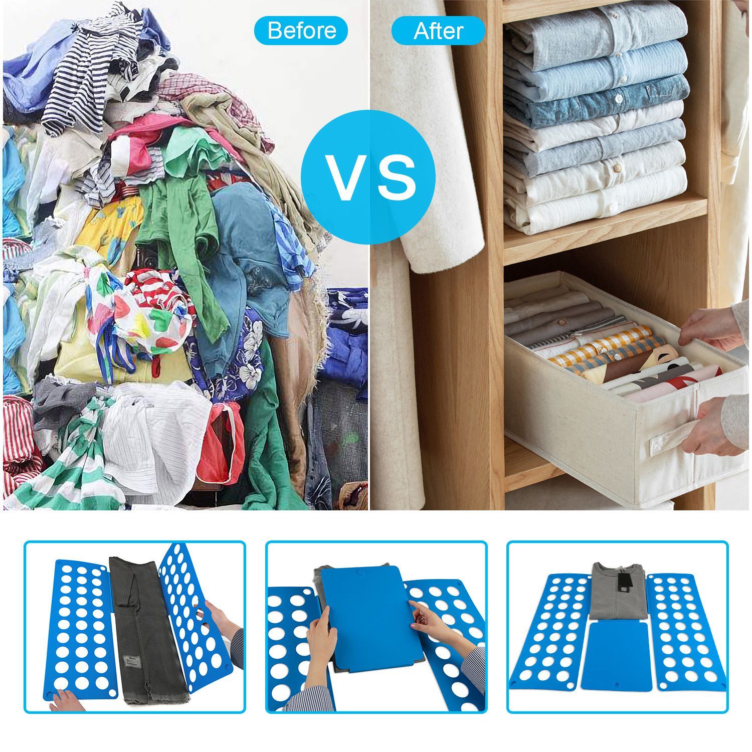 Shirt Folding Board Closet & Storage - DailySale