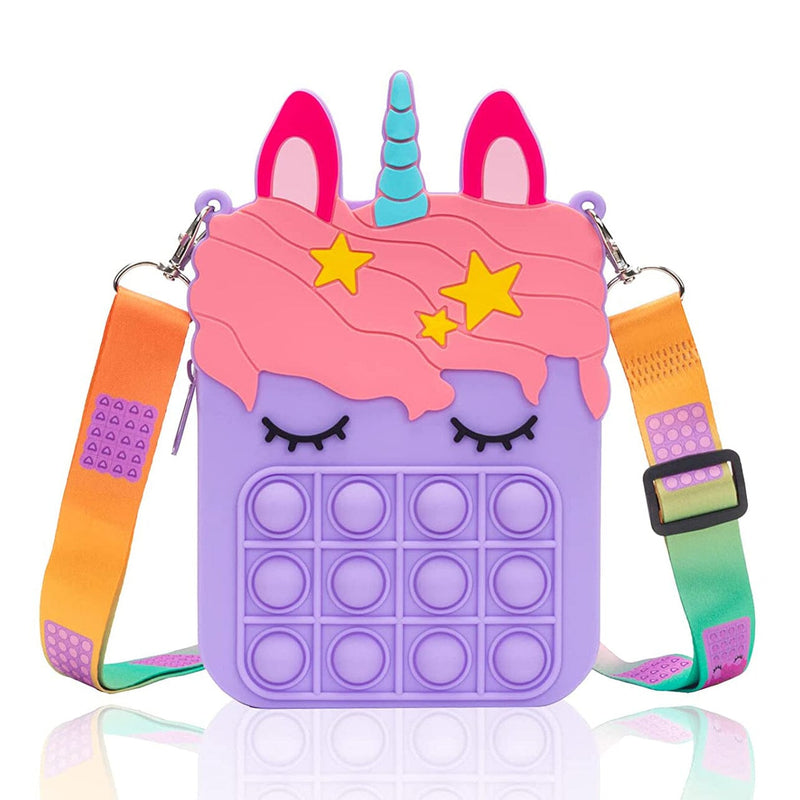 Shoulder Bag Fidget Toys Pop Fidget Backpack Toy Bags & Travel Purple - DailySale