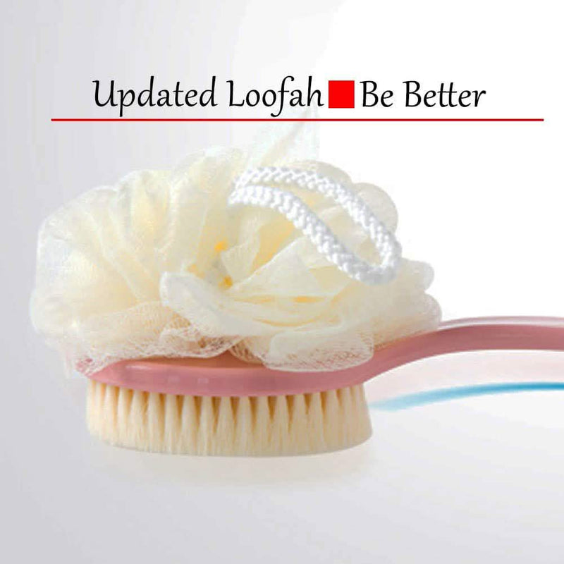 Shower Body Brush with Bristles and Loofah Bath - DailySale