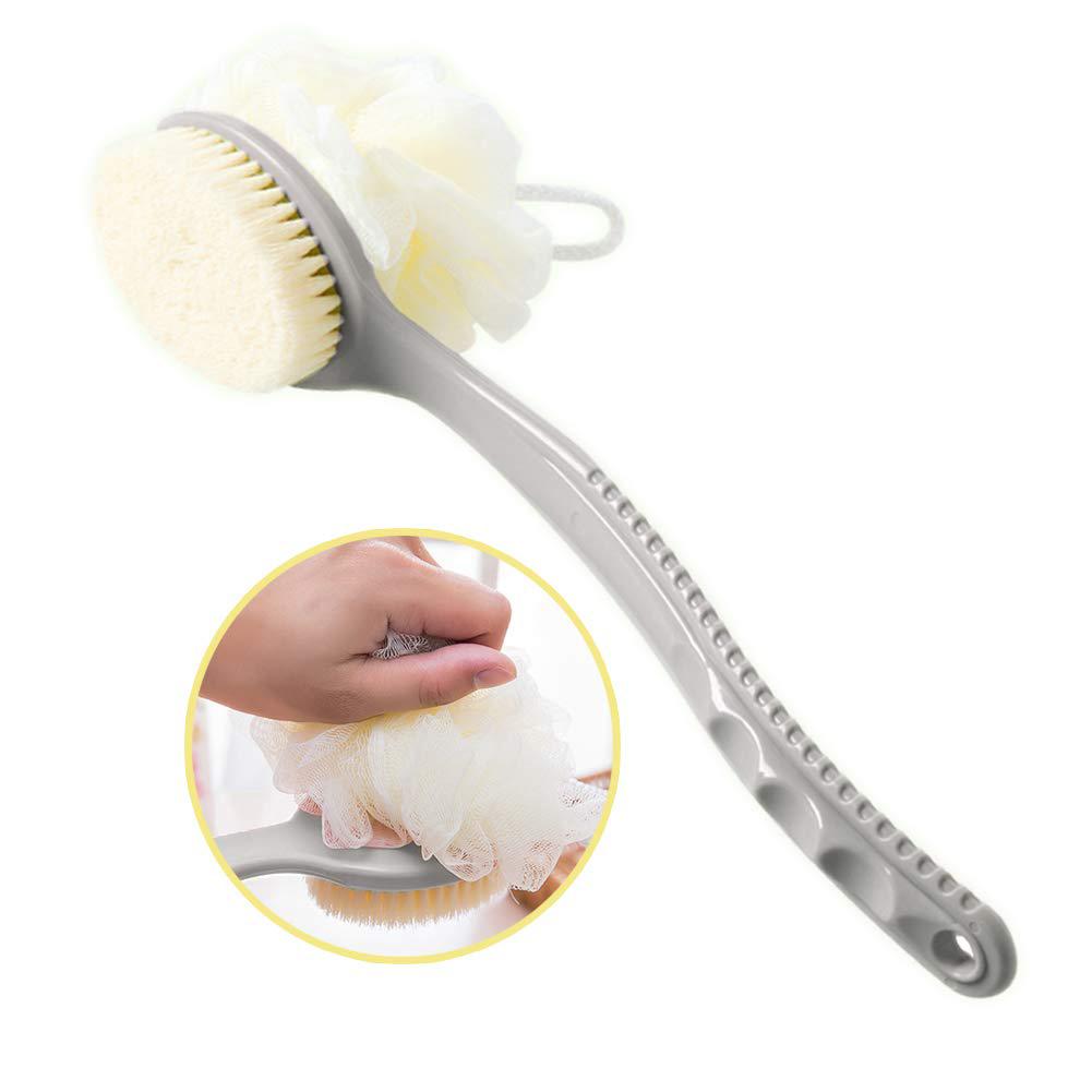 Shower Body Brush with Bristles and Loofah Bath - DailySale