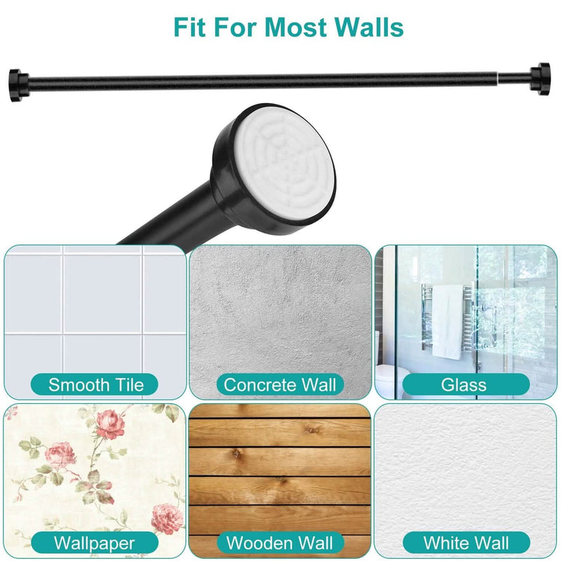 Shower Curtain Rod Adjustable Tension Furniture & Decor - DailySale