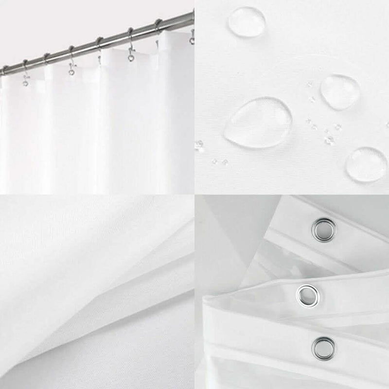 Shower Curtains Mould Proof Resistant Washable Curtain Liner Bath - DailySale