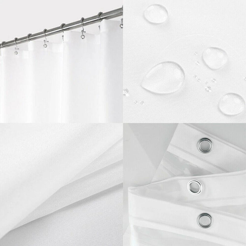 Shower Curtains Mould Proof Resistant Washable Curtain Liner Bath - DailySale