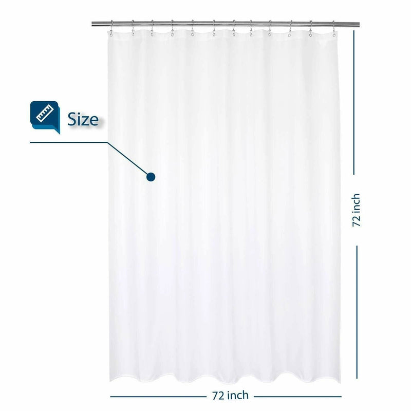 Shower Curtains Mould Proof Resistant Washable Curtain Liner Bath - DailySale