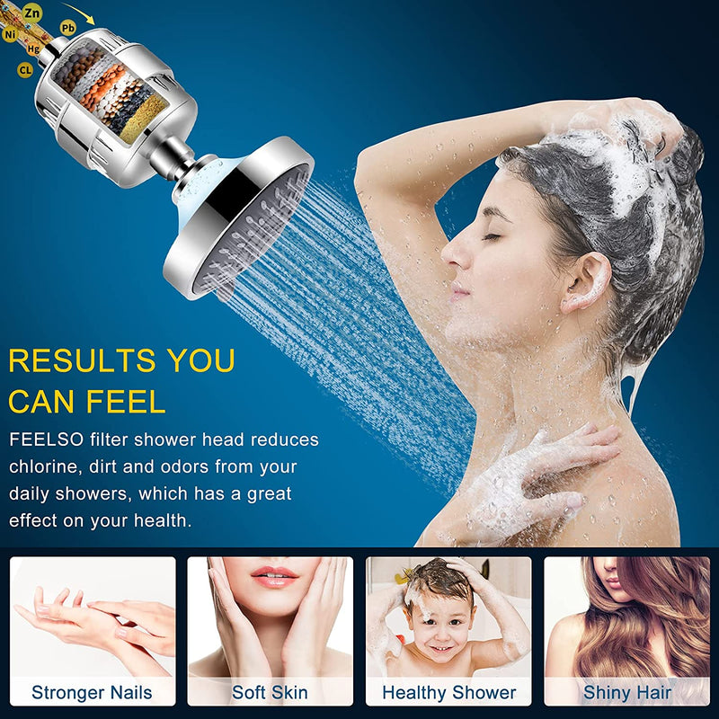 Shower Head and 15-Stage Shower Filter Combination Bath - DailySale