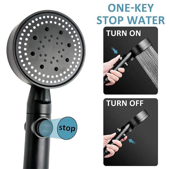 Shower Head Water Saving with 5 Adjustable Mode Bath - DailySale