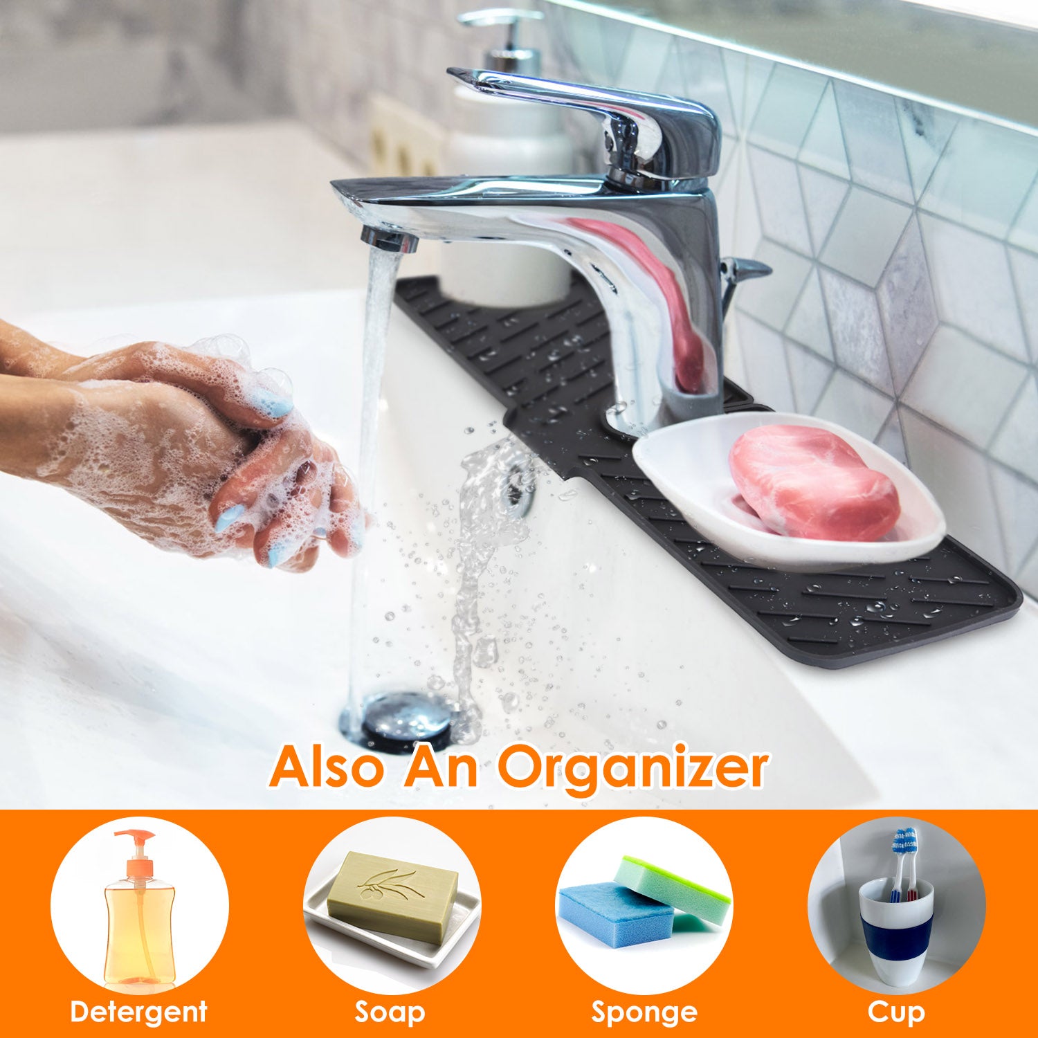 Silicon Faucet Kitchen Sink Mat Kitchen Tools & Gadgets - DailySale