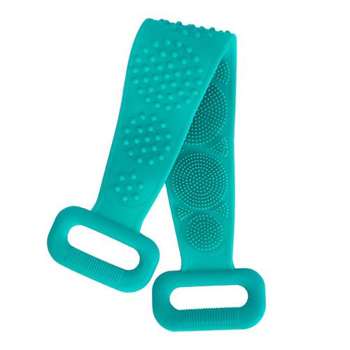 Silicone Back Scrubber Belt for Shower Exfoliating Foaming Body Bath Green - DailySale