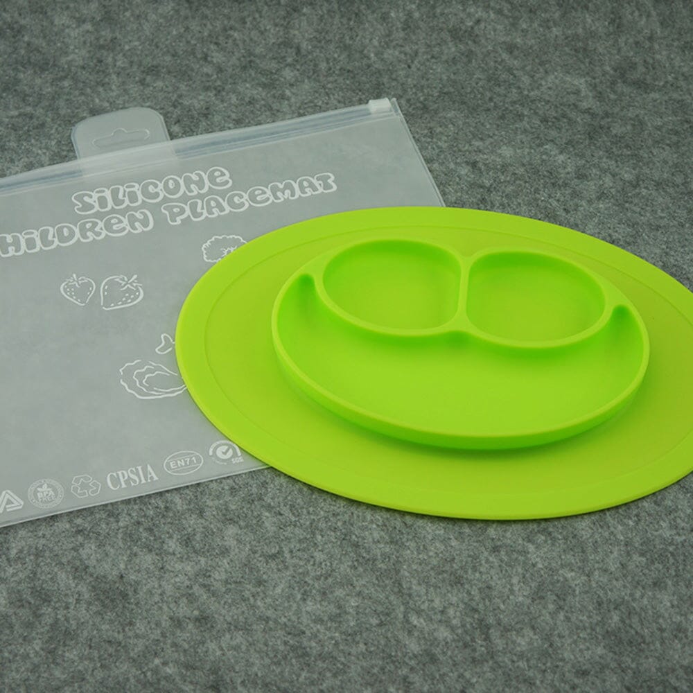 Silicone Feeding Placemat and 3-Section Plate Kitchen Tools & Gadgets - DailySale