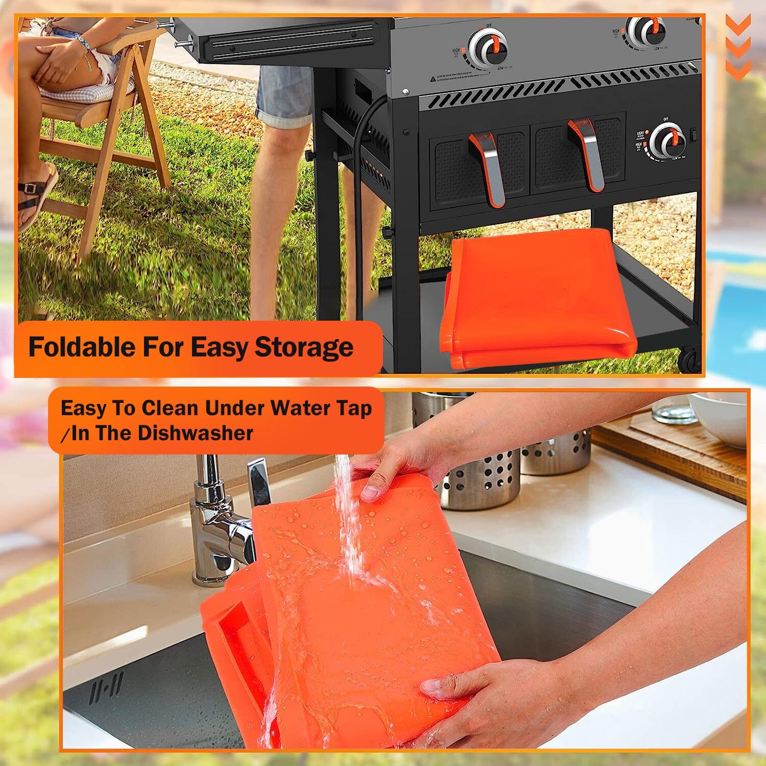 Silicone Griddle Mat Heavy Duty Food Grade Top Cover Kitchen Tools & Gadgets - DailySale