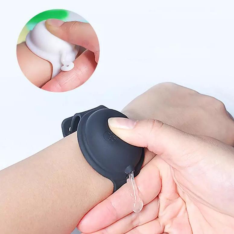Silicone Refillable Leakproof Wristband with Hand Sanitizer Face Masks & PPE - DailySale