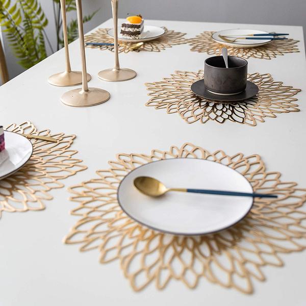 Silver and Gold Decorative Placemats Kitchen & Dining - DailySale