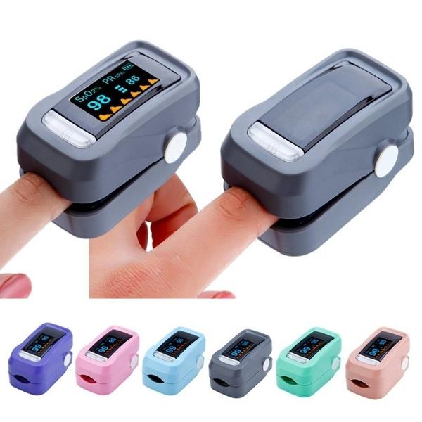 Simple Finger Pulse Oximeter Blood Pressure Monitor Heart Rate Portable Wellness - DailySale