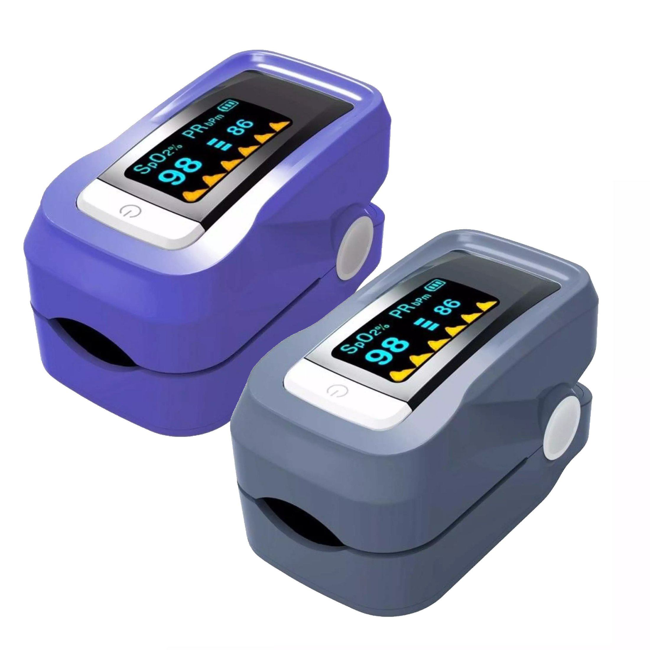 Simple Finger Pulse Oximeter Blood Pressure Monitor Heart Rate Portable Wellness - DailySale