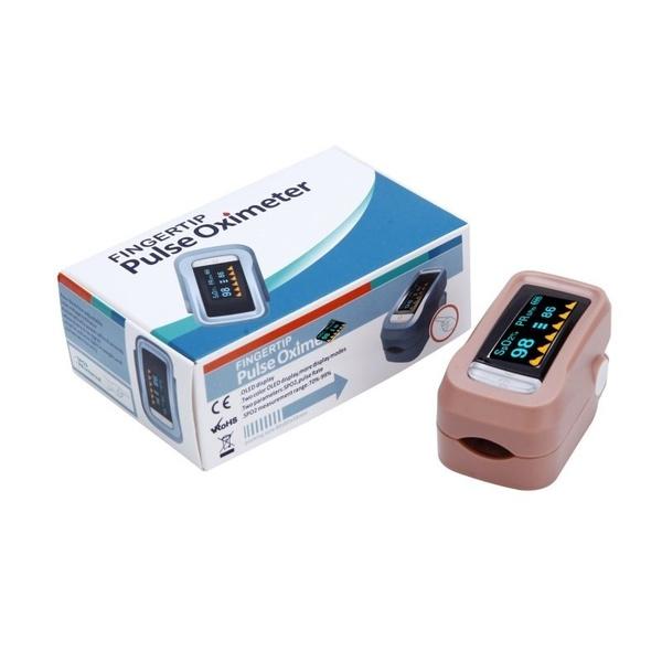 Simple Finger Pulse Oximeter Blood Pressure Monitor Heart Rate Portable Wellness - DailySale