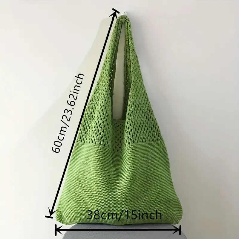 Simple Retro Hollow Crochet Bag Bags & Travel - DailySale
