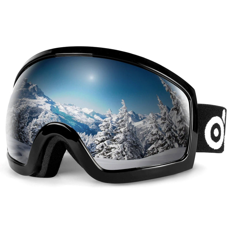 Ski Goggles Double Lens Anti-Fog Winter Windproof Sports & Outdoors Gray - DailySale