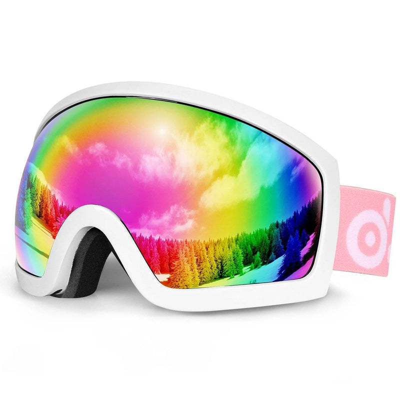 Ski Goggles Double Lens Anti-Fog Winter Windproof Sports & Outdoors Pink - DailySale