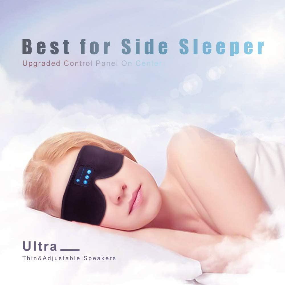 Sleep Headset Bluetooth 5.0 Wireless 3D Eye Mask Bedding - DailySale