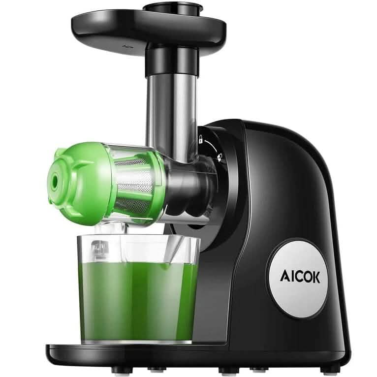 Slow Masticating Juicer Extractor Cold Press Juicer with Brush Kitchen Appliances - DailySale