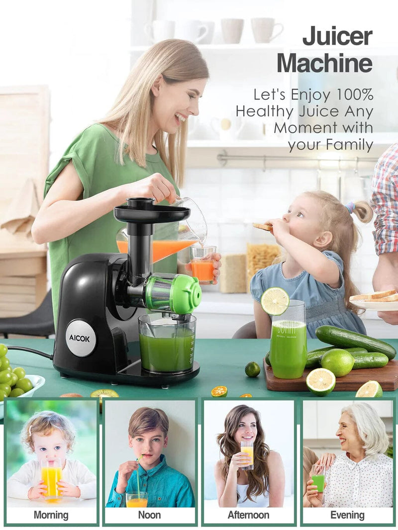 Kitchen Hq 3-in-1 Citrus Juicer, Food Processor Refurbished Black