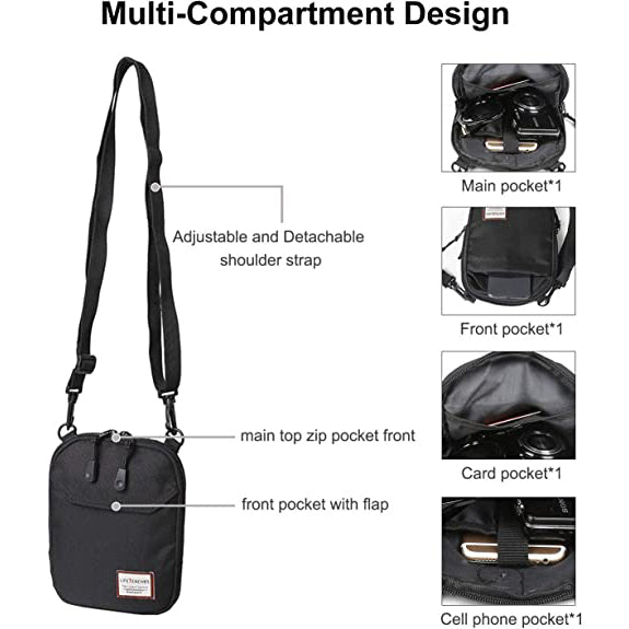 Small Crossbody Messenger Bag for Men Bags & Travel - DailySale