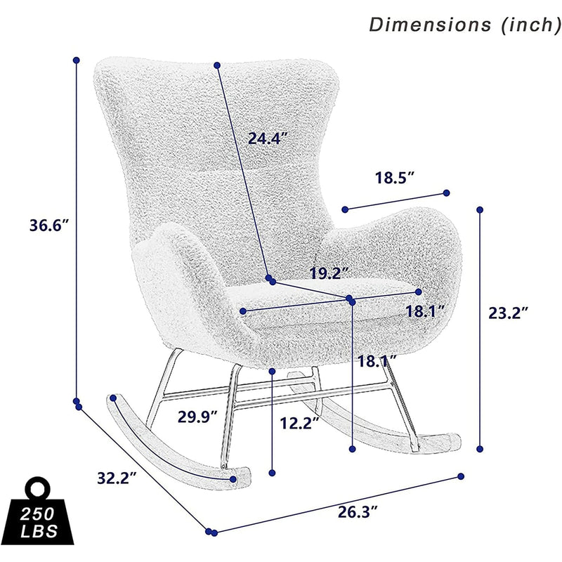 Small Rocking Accent Chair Furniture & Decor - DailySale