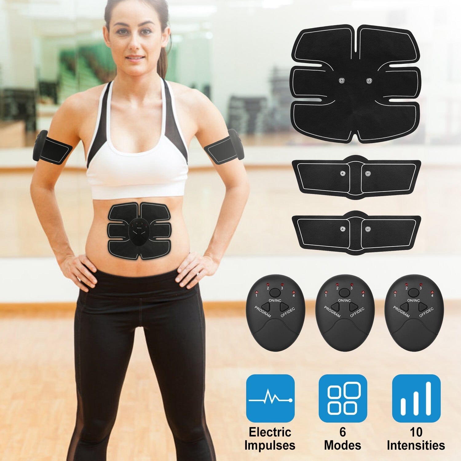 Smart Abs Stimulator Muscle Toning Belt Trainer Fitness - DailySale