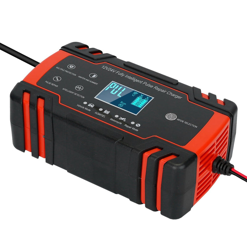 Smart Automatic Battery Charger with LCD Display Automotive - DailySale