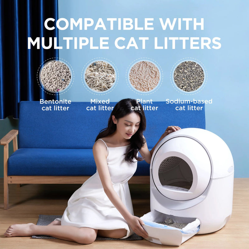 Smart Automatic Litter Box, Self -Cleaning Cat Litter Box for Multiple Cats Pet Supplies - DailySale