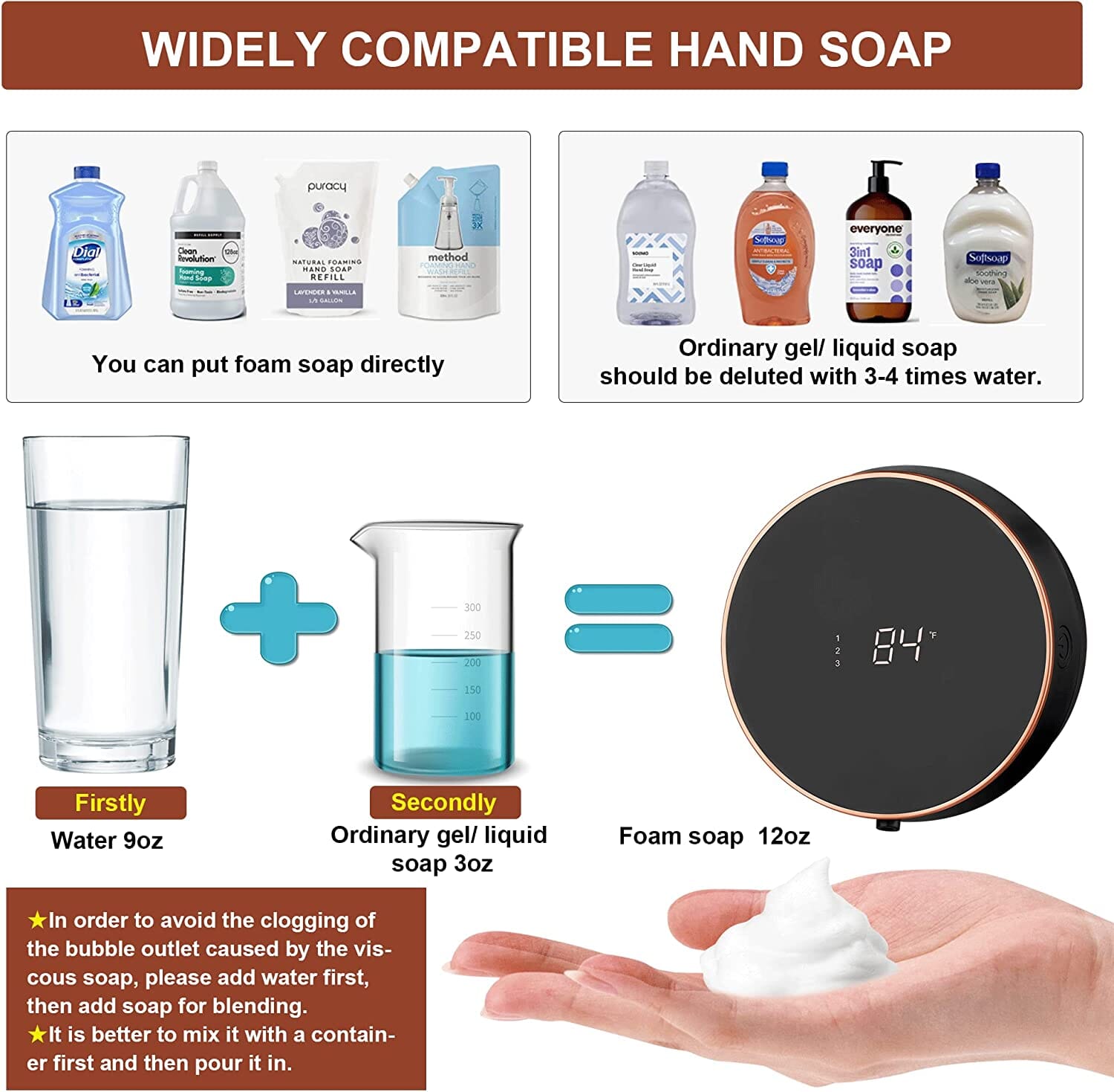 Smart Automatic Wall Mount Soap Dispenser Touchless Bath - DailySale