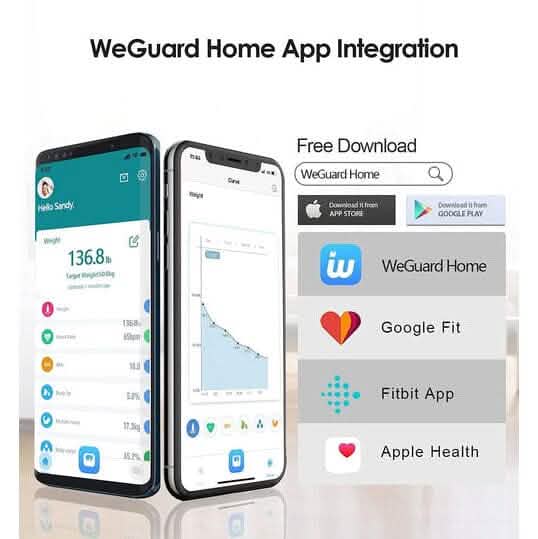 Smart Digital Bathroom Scale with Heart Rate Tracking, Body Fat, High-Precision BMI, Body Composition Analysis with Bluetooth Smartphone App Mobile Accessories - DailySale