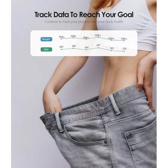 Smart Digital Bathroom Scale with Heart Rate Tracking, Body Fat, High-Precision BMI, Body Composition Analysis with Bluetooth Smartphone App Mobile Accessories - DailySale