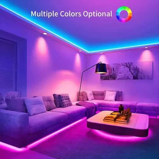 Smart Home Sound Activated Multi-Color LED Light Strip with Remote Indoor Lighting - DailySale