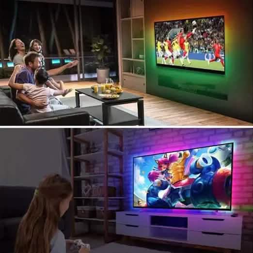 Smart Home Sound Activated Multi-Color LED Light Strip with Remote Indoor Lighting - DailySale