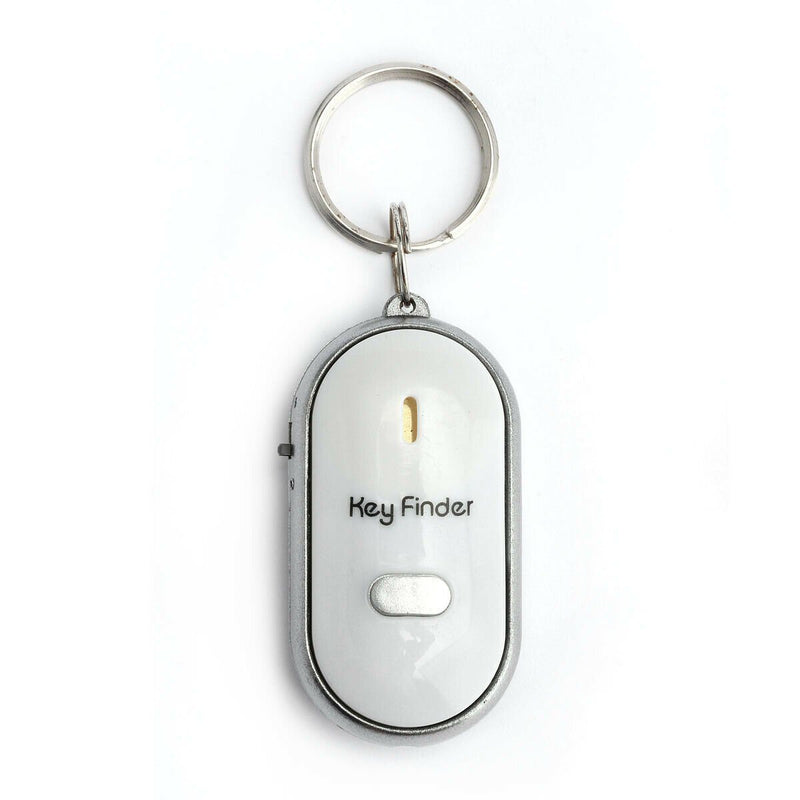 Smart Key Finder Anti-Lost Whistle Sensors Keychain Everything Else White - DailySale
