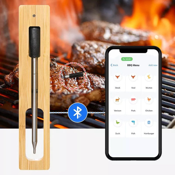Smart Meat Thermometer with Bluetooth Kitchen Tools & Gadgets - DailySale