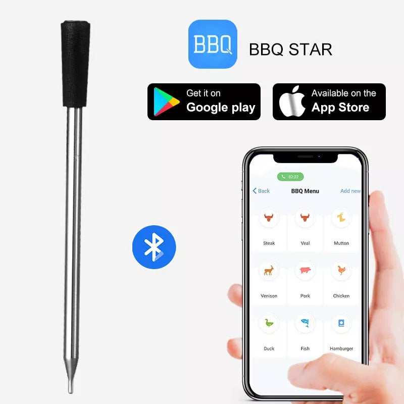 Smart Meat Thermometer with Bluetooth Kitchen Tools & Gadgets - DailySale