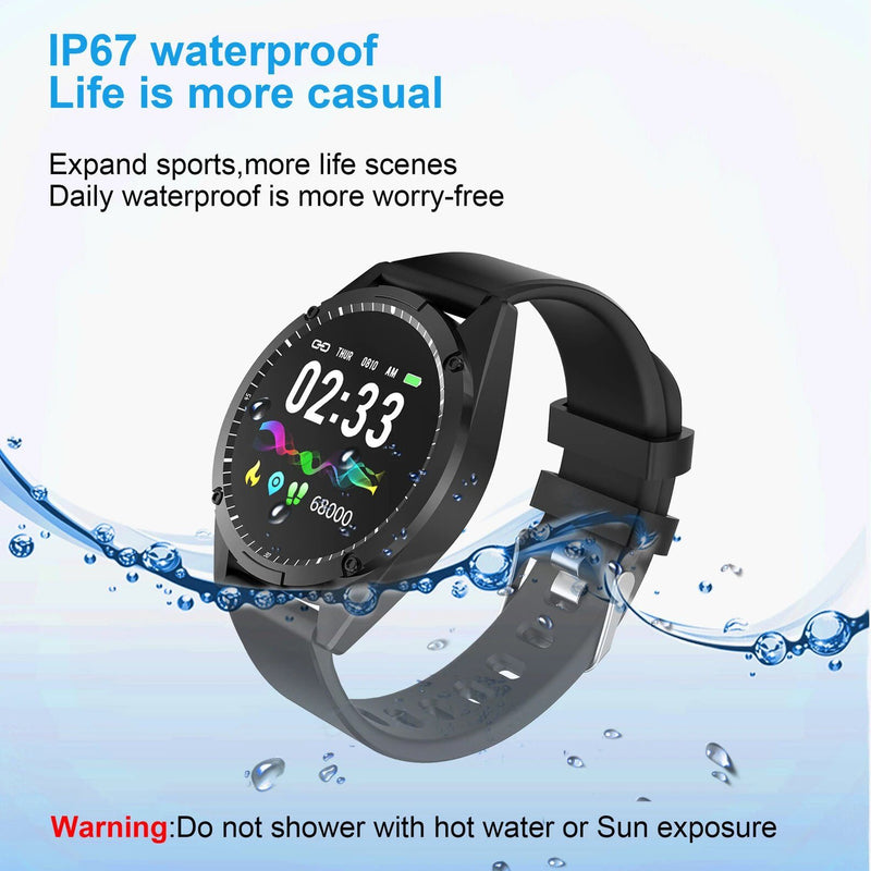 Smart Sport Watch Activity Tracker with Blood Pressure Heart Rate Sleep Monitor Smart Watches - DailySale