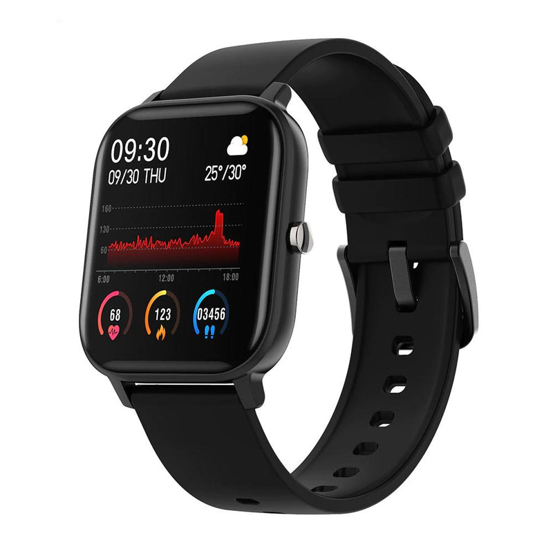 Smart Watch Fitness Tracker with Heart Rate, Blood Pressure, Blood Oxygen, Sleep Tracking & More Fitness Black - DailySale