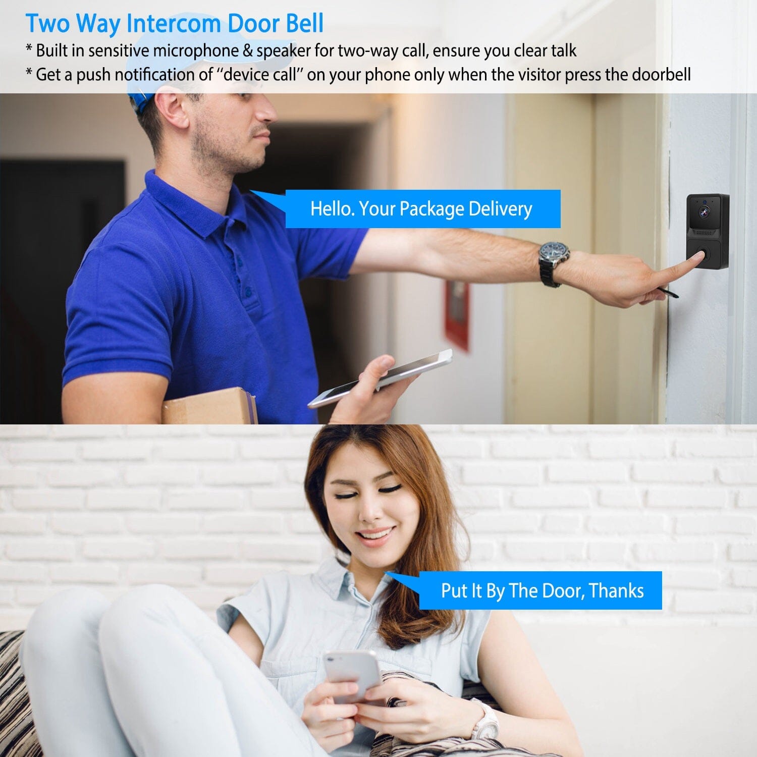 Smart Wireless WiFi Ring Doorbell Smart Home & Security - DailySale